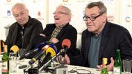 Czech-born director Miloš Forman (right) presented his latest film A Walk Worthwhile.