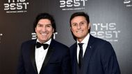 A další legendy Interu: Ivan Zamorano a Javier Zanetti.