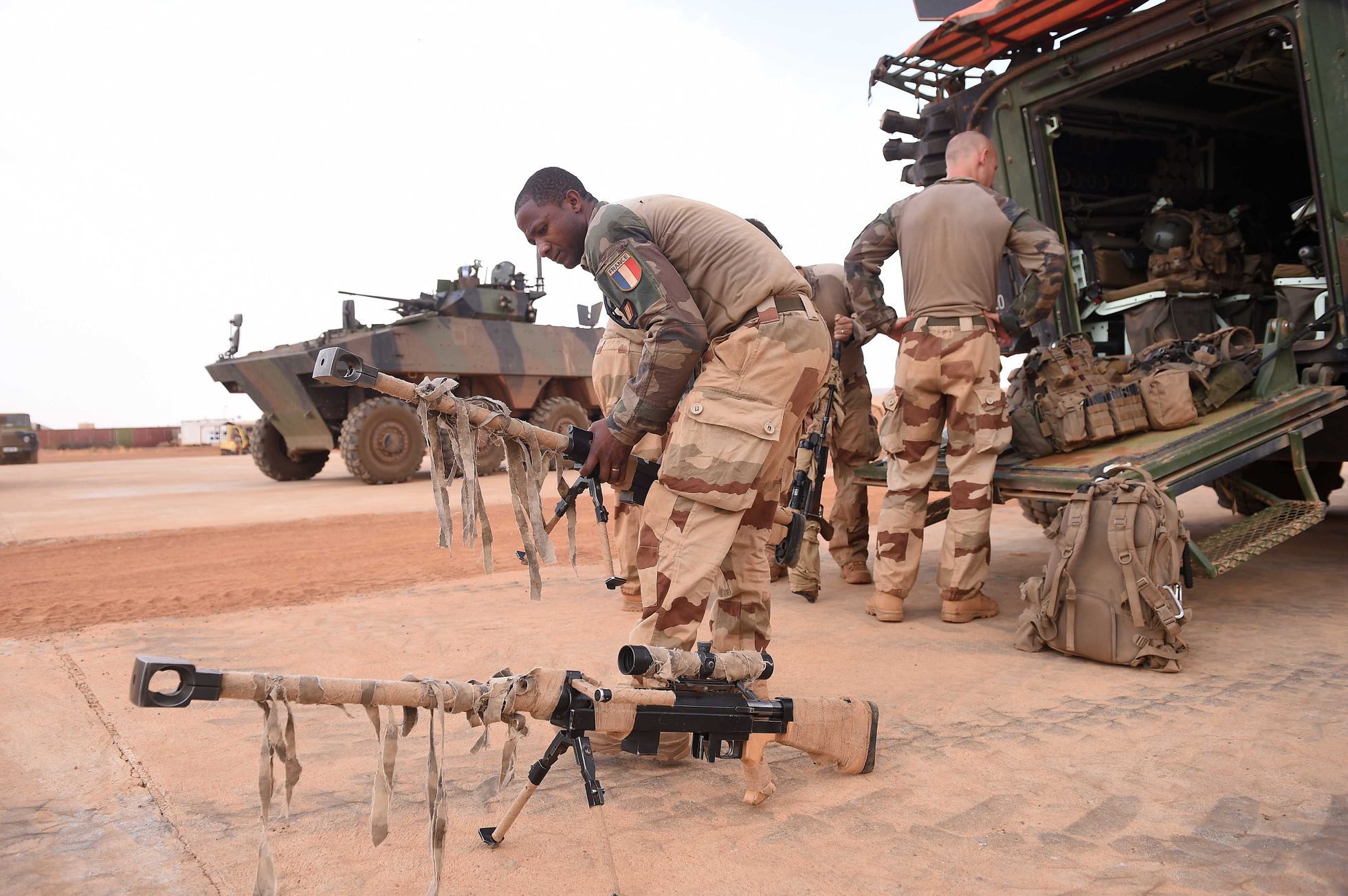 Francouzští vojáci na misi v Mali.
