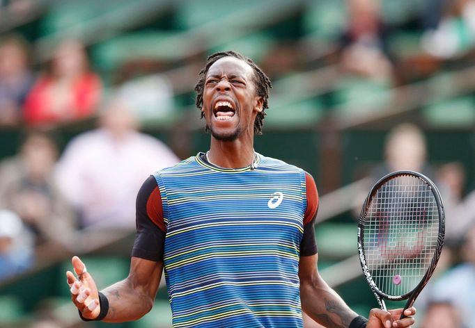 Francouz Gael Monfils na French Open 2013