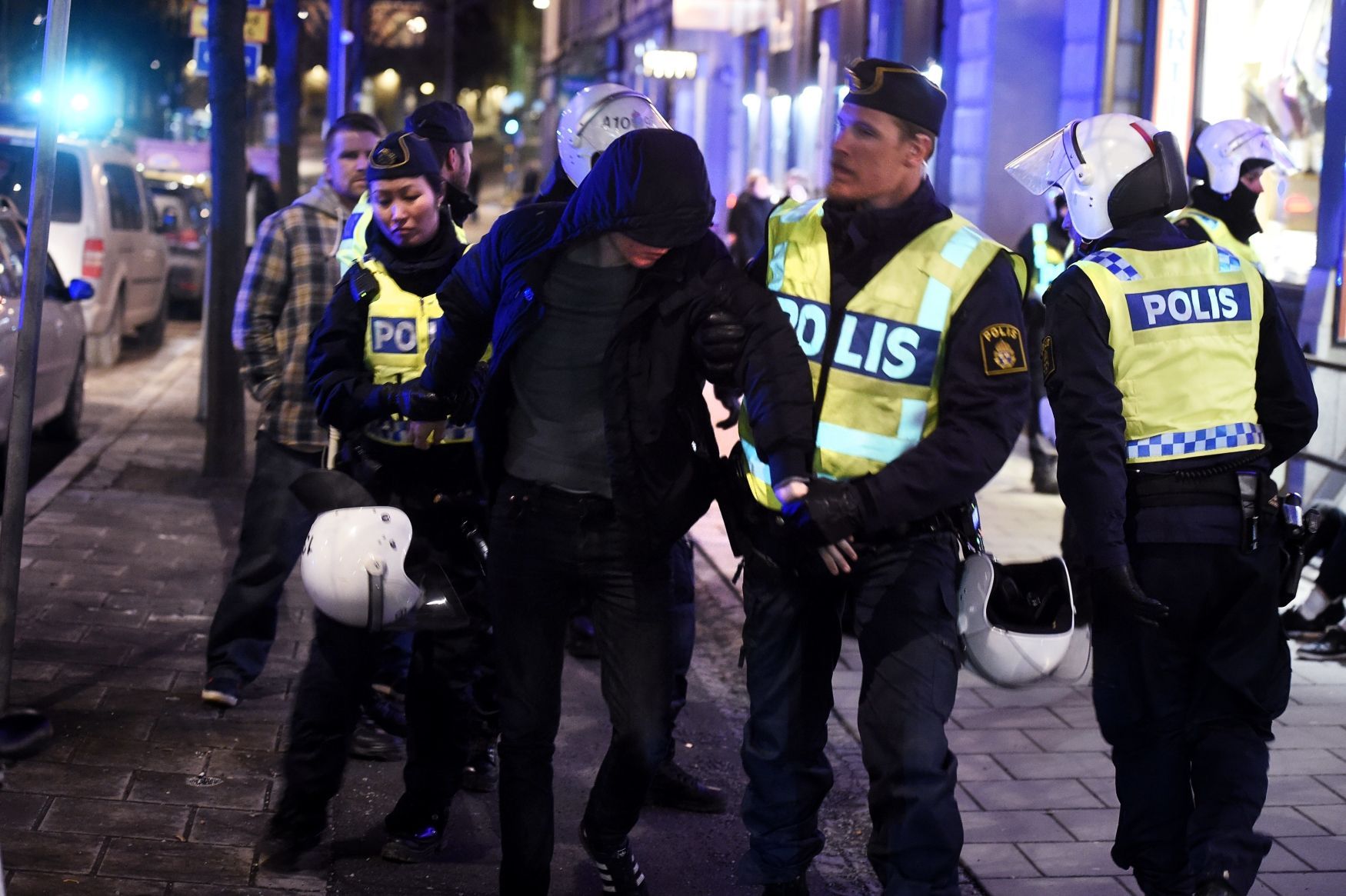 Zásah policie ve Švédsku