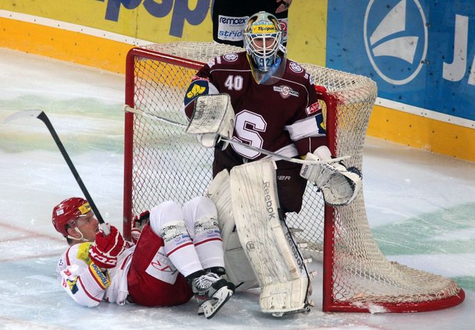 Hokej, extraliga, Sparta - Třinec: Marcel Melicherčík