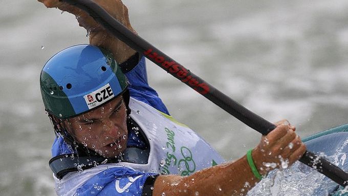 Český kajakář Vavřinec Hradilek na olympijských hrách v Číně.