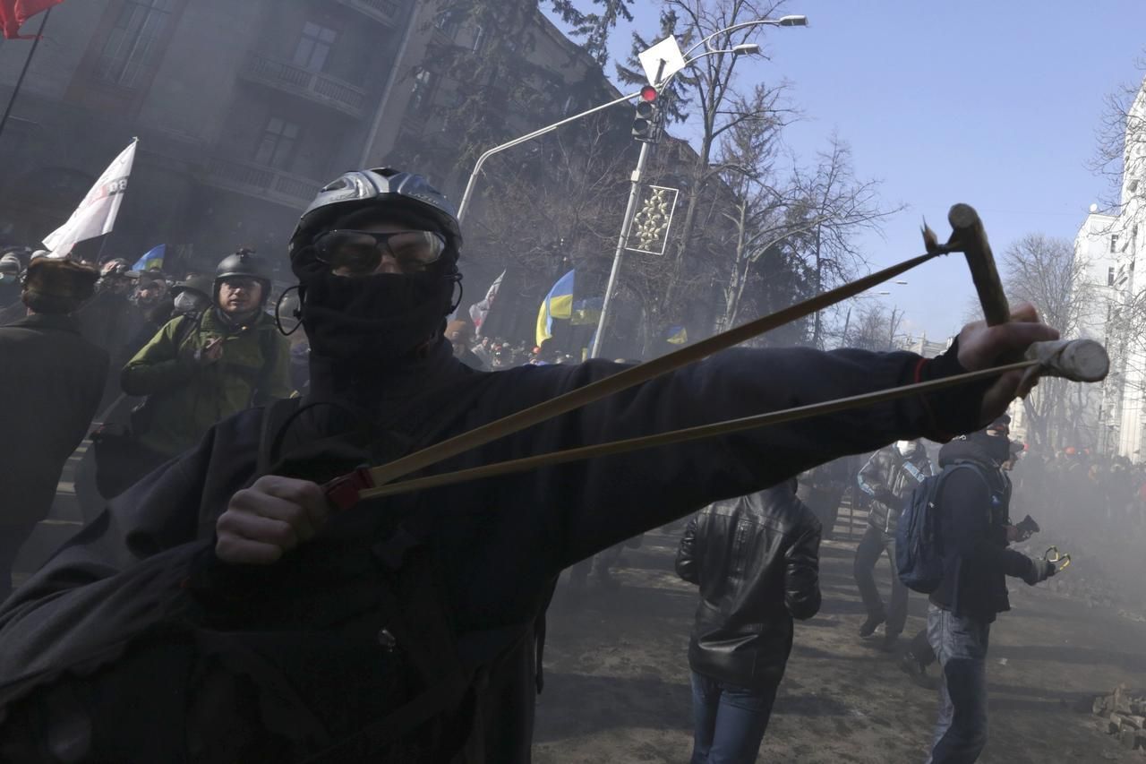 Ukrajina - protesty - demonstrace