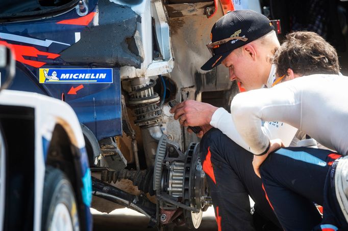 Ott Tänak a Thierry Neuville při Mexické rallye 2020