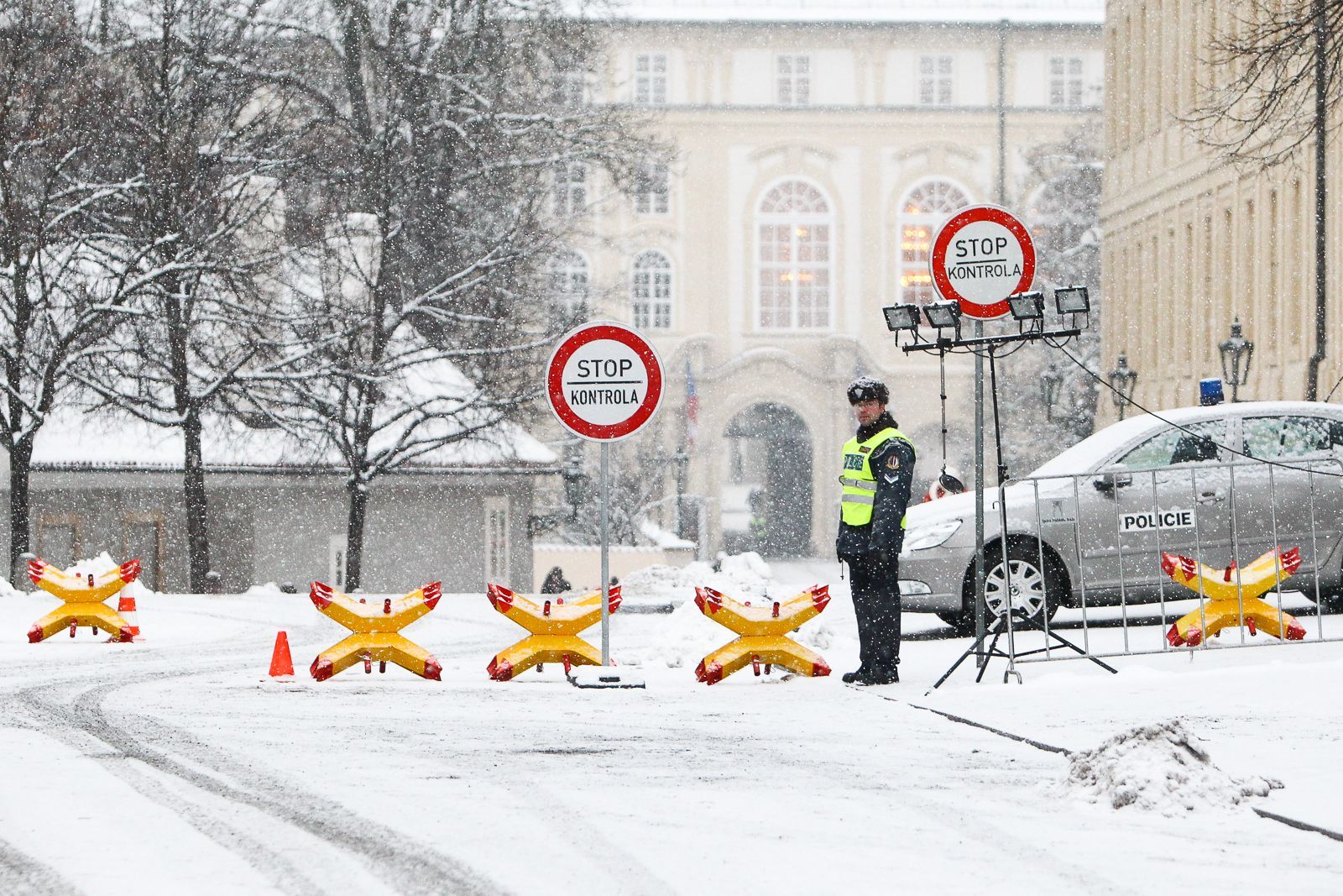 Zasněžená Praha 18.1.2016