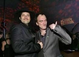 Grindhouse - režiséři Quentin Tarantino a Robert Rodriguez na party po premiéře filmu