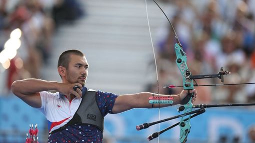 Český lukostřelec Adam Li na olympiádě v Paříži 2024