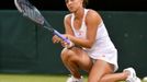 Rakušanka Tamira Paszeková je zklamaná z porážky od Bělorusky Viktorie Azarenkové ve čtvrtfinále Wimbledonu 2012