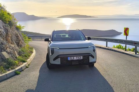 KIA EV3 alpský test