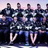 Hokejový tým NHL - Los Angeles Kings pózuje během oslav vítězství ve Stanley Cupu