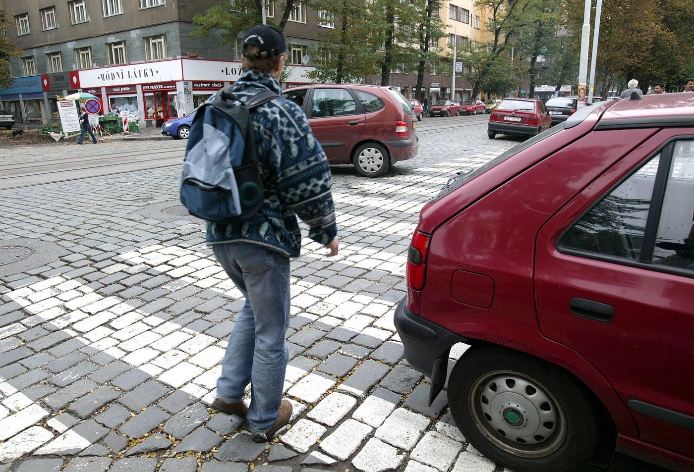 parkování na přechodu