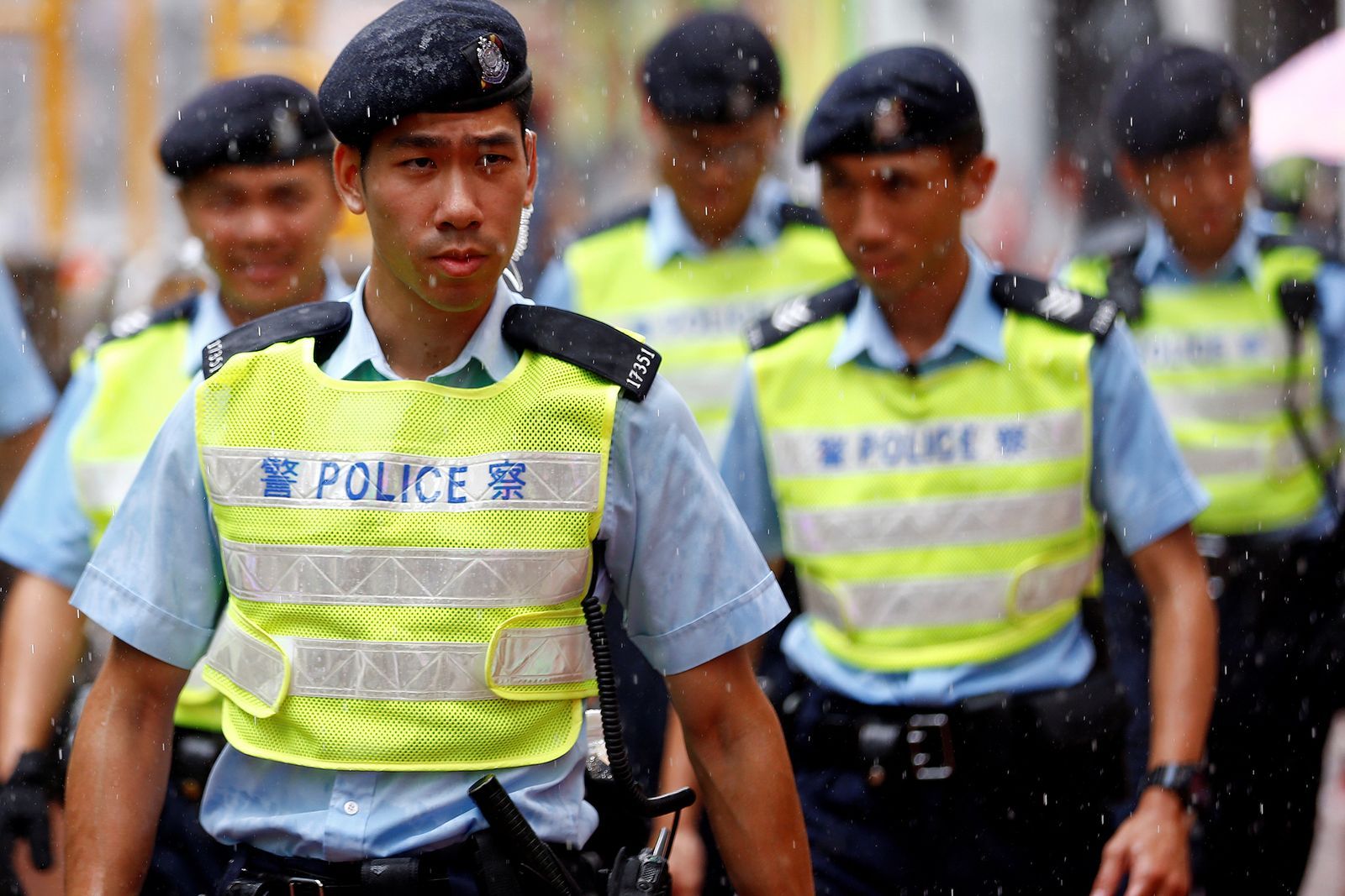 Čínská policie / Hongkong / Ilustrační snímek / Reuters / 2017