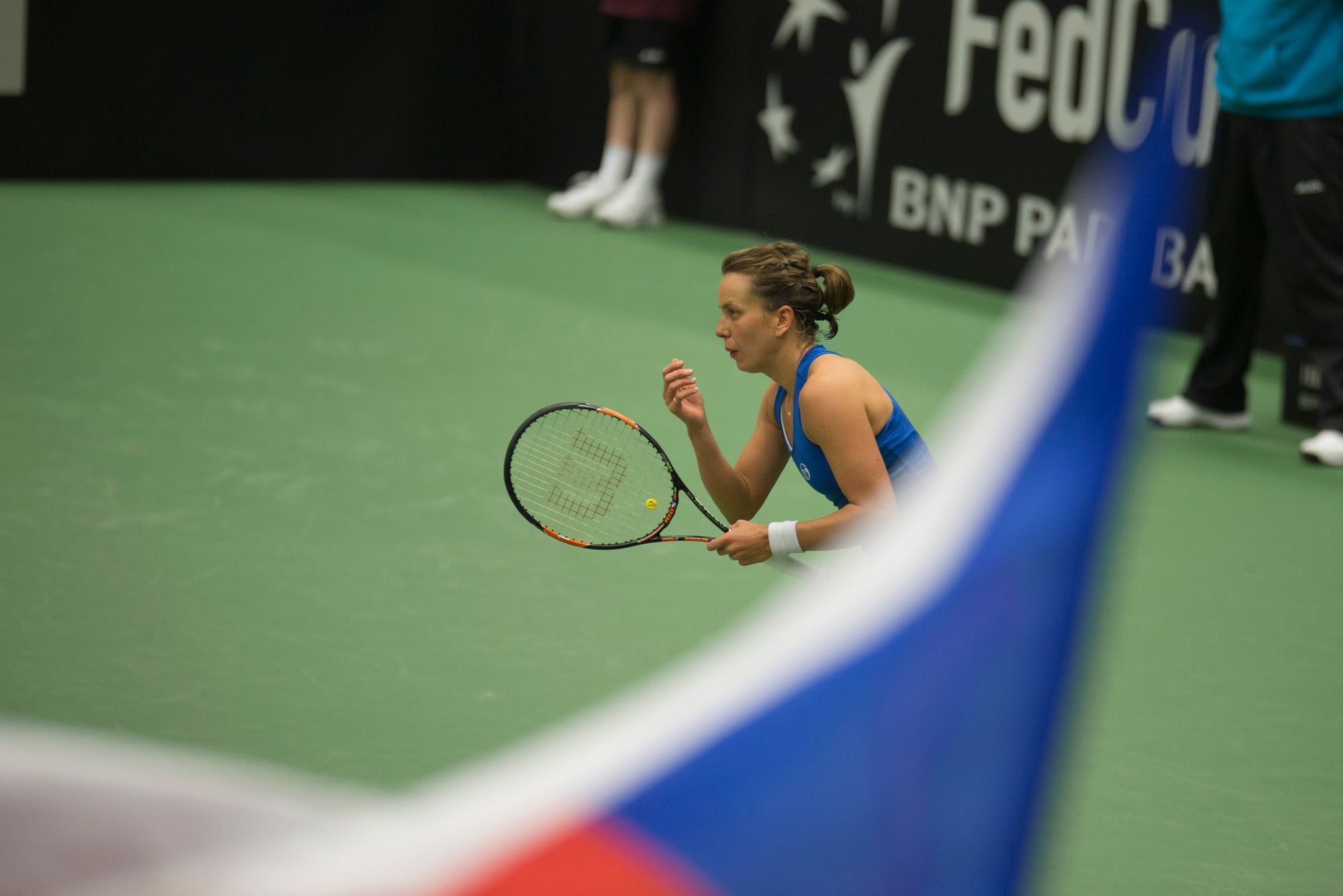 Fed Cup Česko - Španělsko, úvodní dvouhry