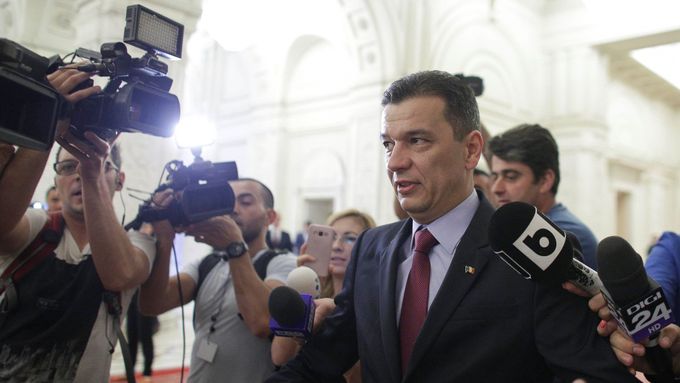 Sorin Grindeanu, te´d už bývalý předseda rumunské vlády.