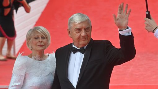 Herec Miroslav Donutil s manželkou Zuzanou.