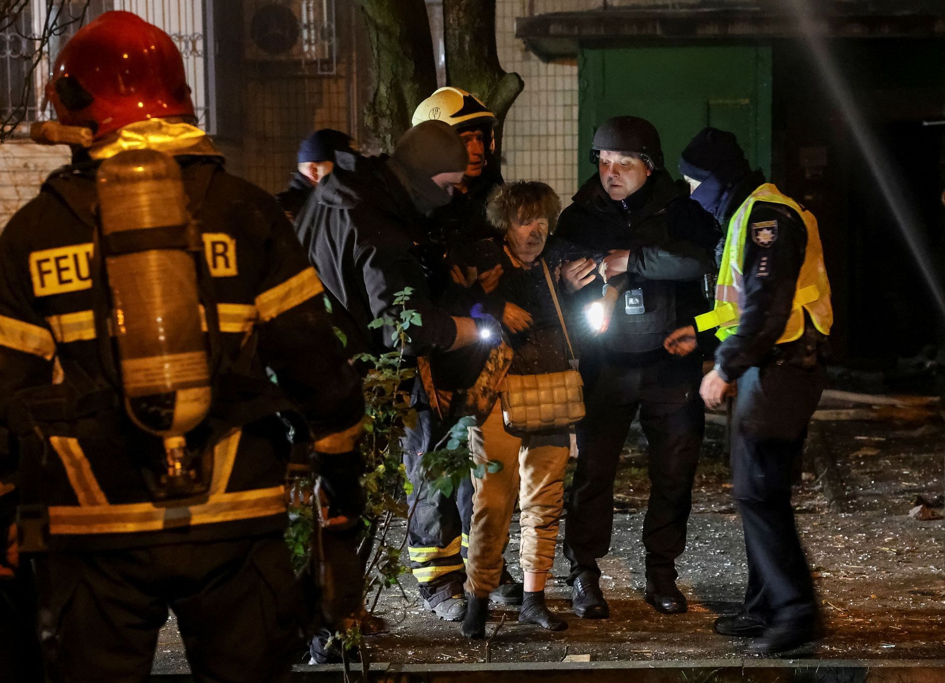 Noční ruský úder na Kyjev