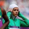 Sarah Attarová ze Saúdské Arábie, rozběhy na 800 metrů, olympiáda Londýn 2012