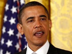 Barack Obama na snímku z kraje dubna 2010.