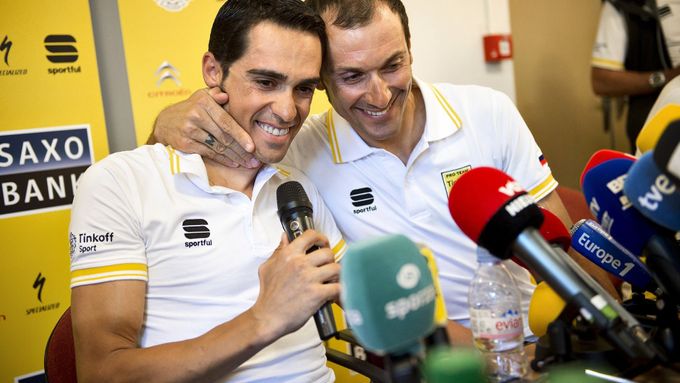 Alberto Contador a Ivan Basso