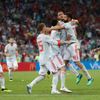 Diego Costa slaví gól na 2:2 v zápase Portugalsko - Španělsko na MS 2018