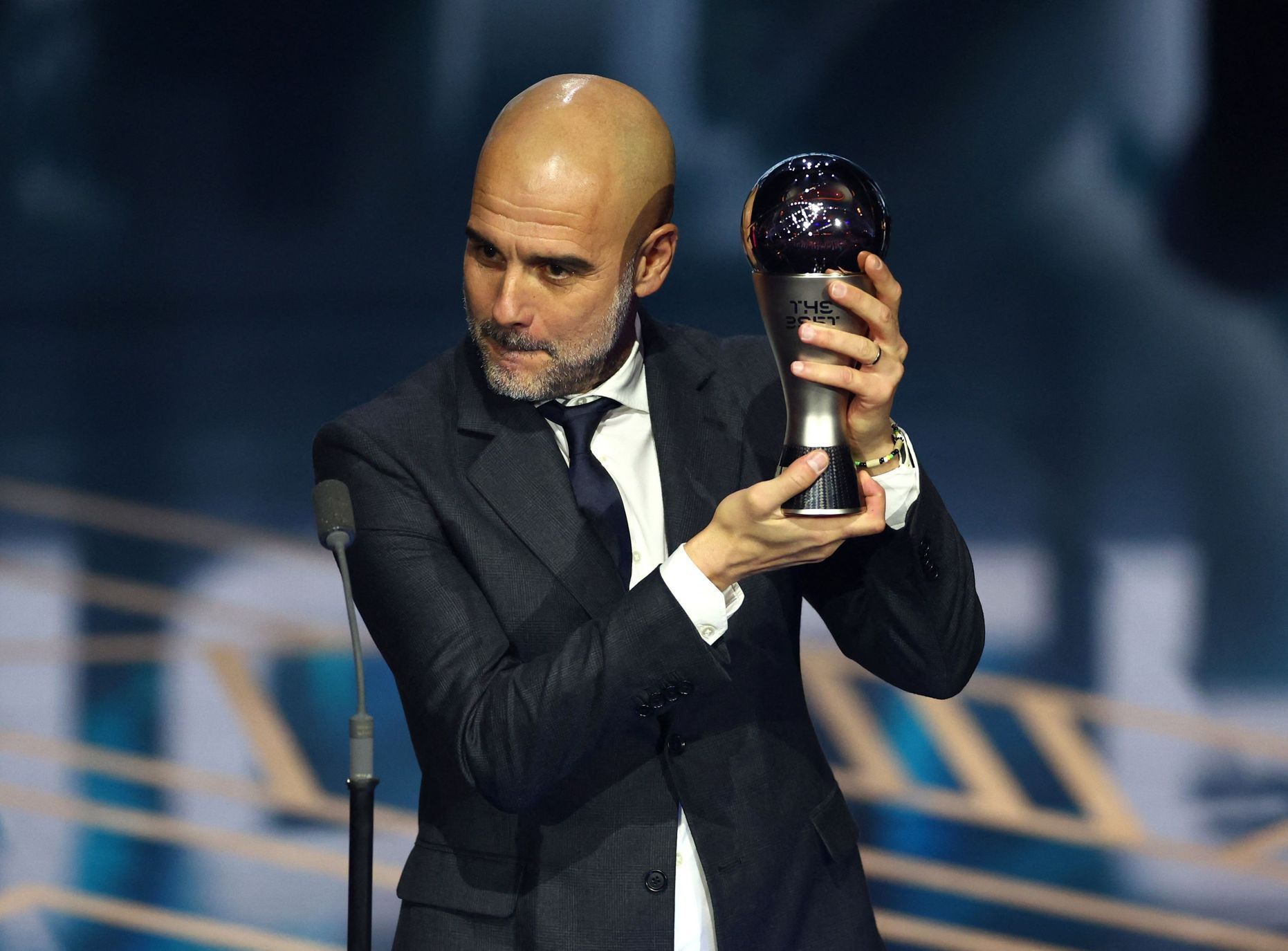 Vyhlášení nejlepších fotbalistů světa v anketě FIFA: Pep Guardiola (Manchester City)