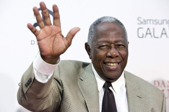 Hank Aaron na premiéře filmu The Butler v New Yorku