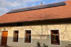 Solární panely na rodinném domě poslala Marie Svobodová.