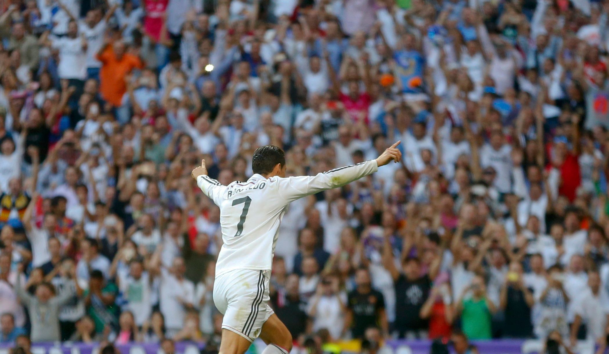 Real-Barcelona:Cristiano Ronaldo slaví gól