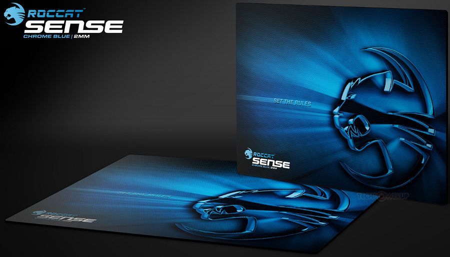 Roccat Sense Chrome Blue Edition Gaming Mousepad