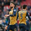 Arsenal's Olivier Giroud looks dejected after the match