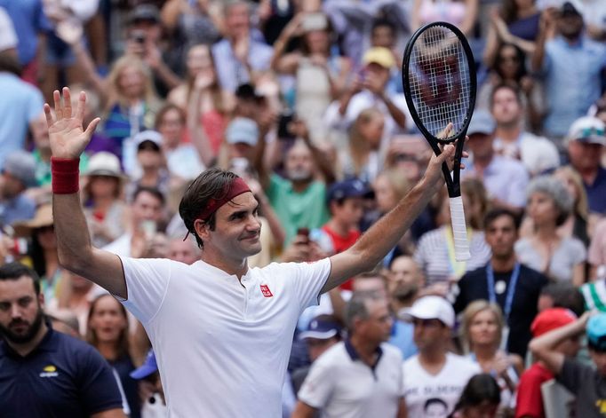 Roger Federer ve třetím kole US Open 2018