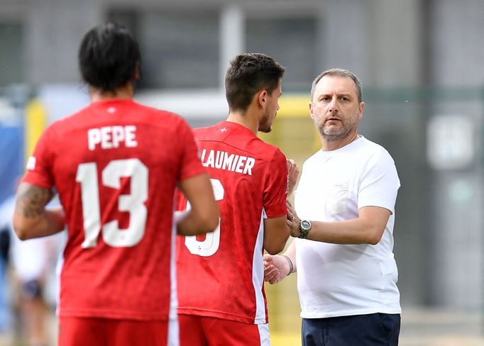 Soccer Football - UEFA Nations League - Group N - San Marino v Malta - San Marino Stadium, Serravalle, San Marino - June 5, 2022 Malta's Matthew Guillaumier celebrates sc