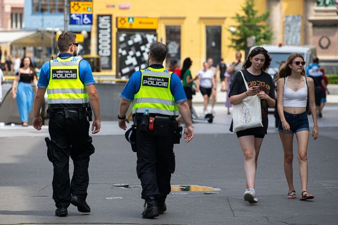 Ilustrační fotografie, městská policie v Praze.