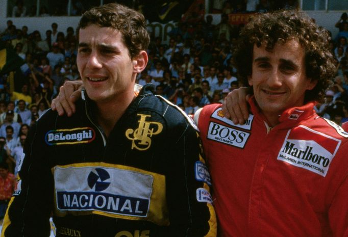 Ayrton Senna a Alain Prost