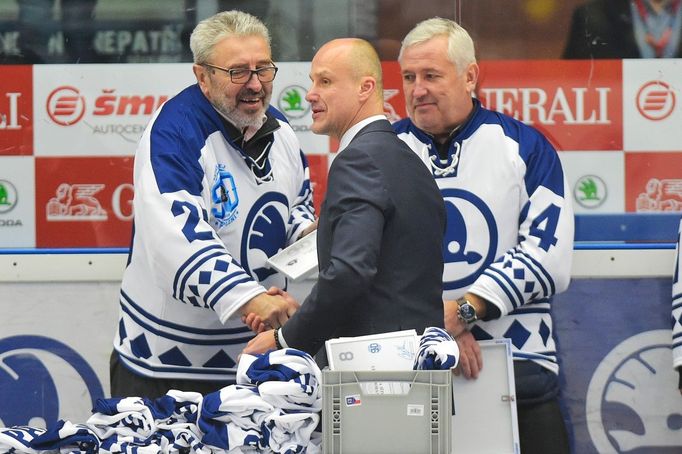 Plzeňské legendy Bohuslav Ebermann, Martin Straka a František Černý.