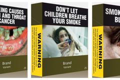 Krabičky cigaret budou v Austrálii jedna jako druhá