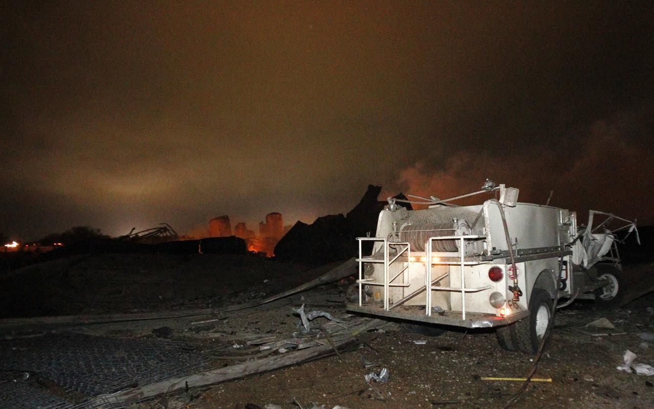 Fotogalerie: Výbuch továrny na hnojiva v Texasu