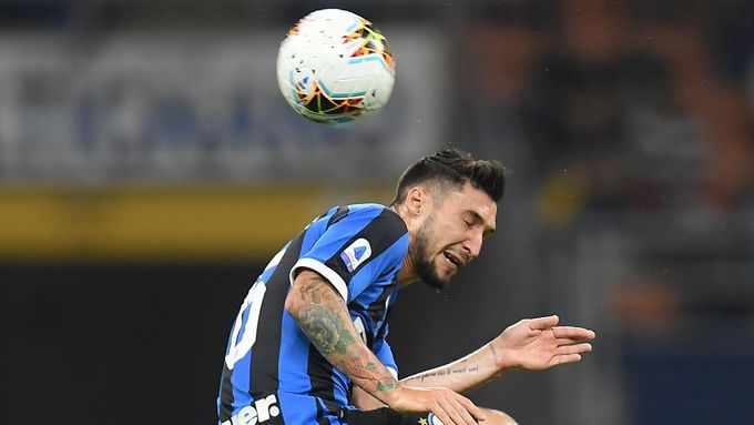 Fotbalista Interu Milán Matteo Politano v utkání proti Udine