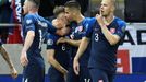 Soccer Football - Euro 2020 Qualifier - Group E - Slovakia v Hungary - City Arena, Trnava , Slovakia - March 21, 2019  Slovakia's Ondrej Duda celebrates scoring their fir