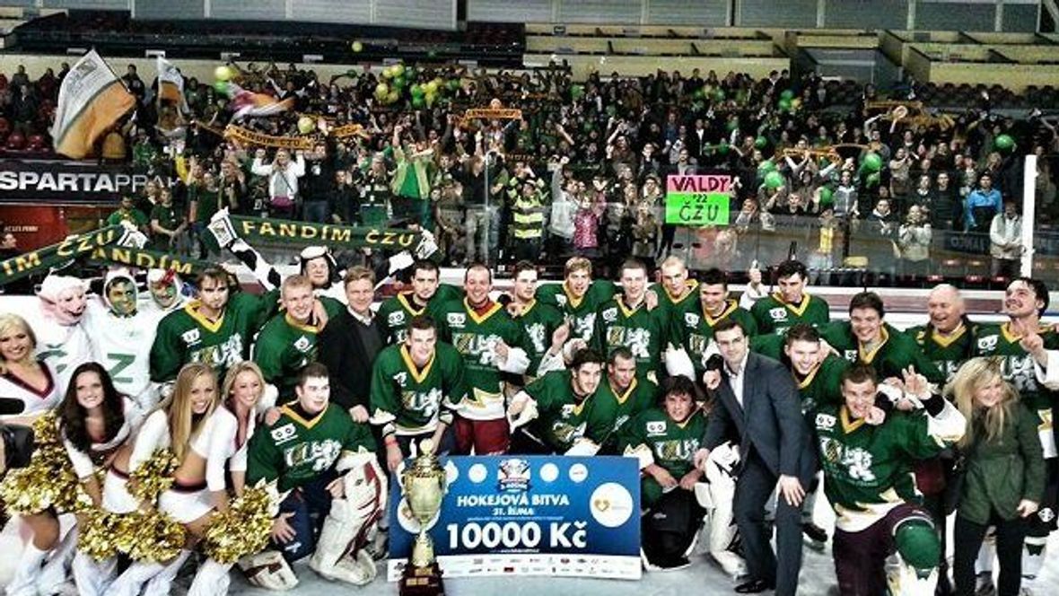 Hokejová bitva 2013: Pohár poprvé putuje na ČZU