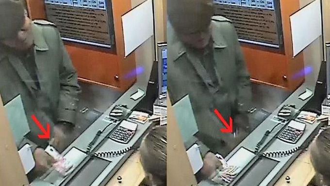 Podvodník s hbitými prsty "kouzlil" s bankovkami tak rychle, že si žena ve směnárně ničeho nevšimla.