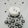 Černo-bílé cupcakes