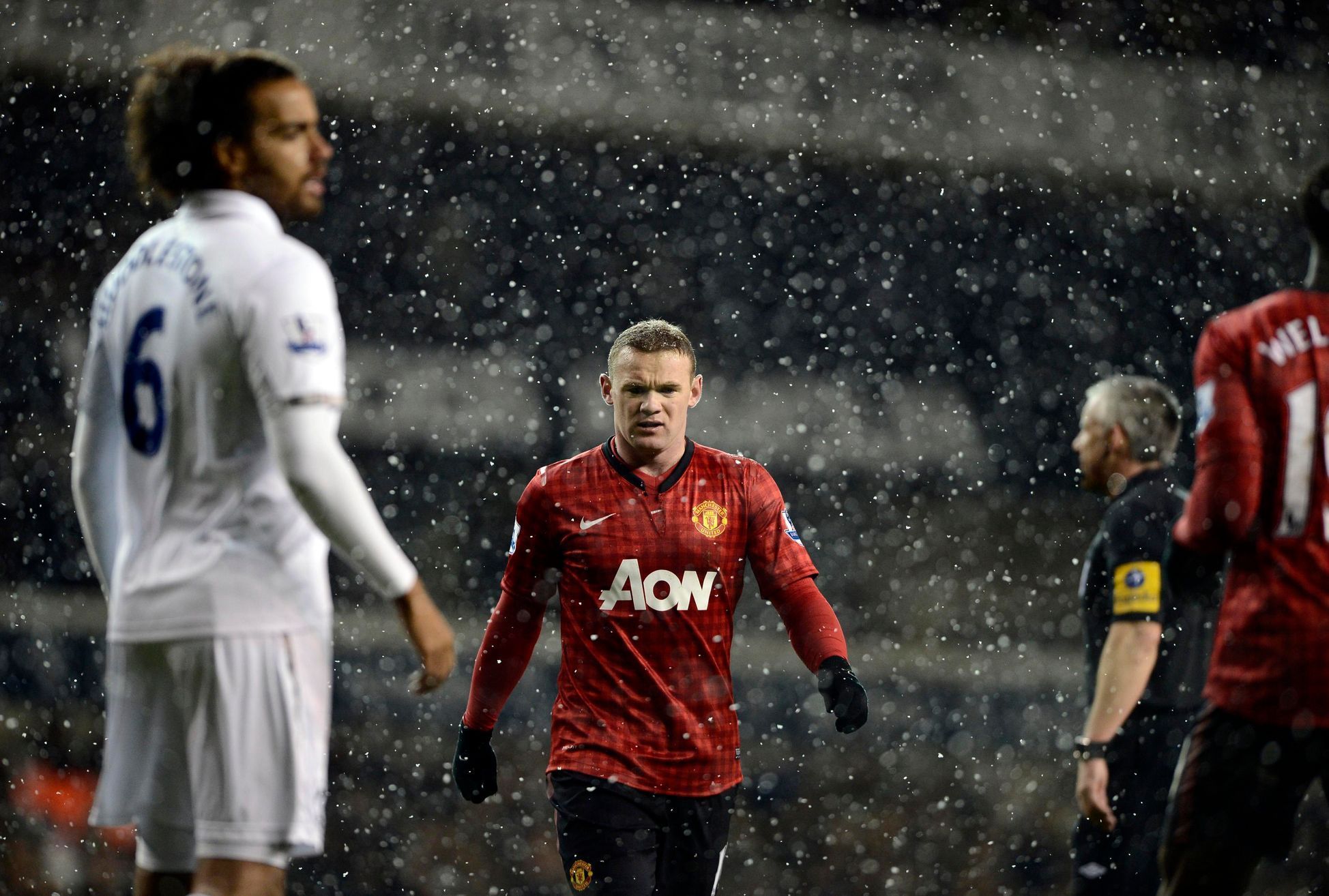 Rooney v utkání Tottenham - Manchester United