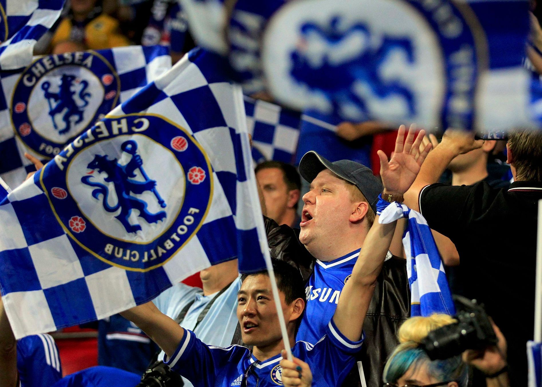 Fanoušci Chelsea v Evropském superpoháru