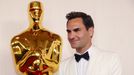 Roger Federer poses on the red carpet during the Oscars arrivals at the 96th Academy Awards in Hollywood, Los Angeles, California, U.S., March 10, 2024. REUTERS/Aude Guer