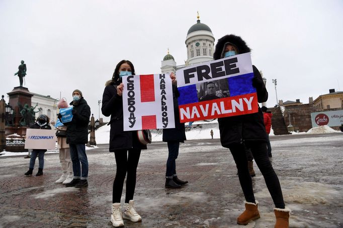 Protesty na podporu Alexeje Navalného