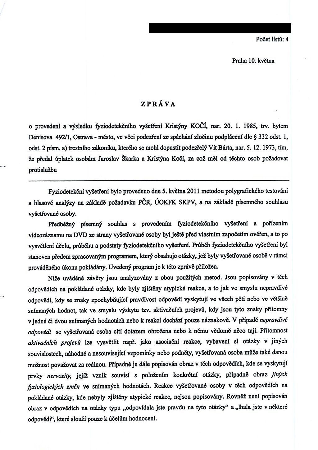 Fyziodetekční vyšetření - Kristýna Kočí - strana 8