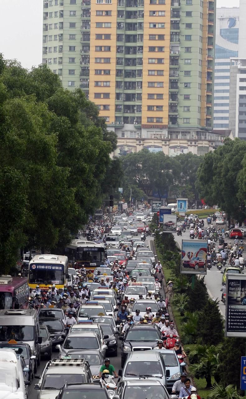 Dopravní kolaps v Hanoji