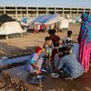 Uprchlí Iráčané v uprchlickém táboře v Irbílu